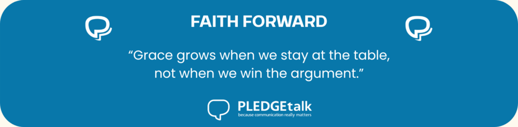 A new way to relate - stay at the table