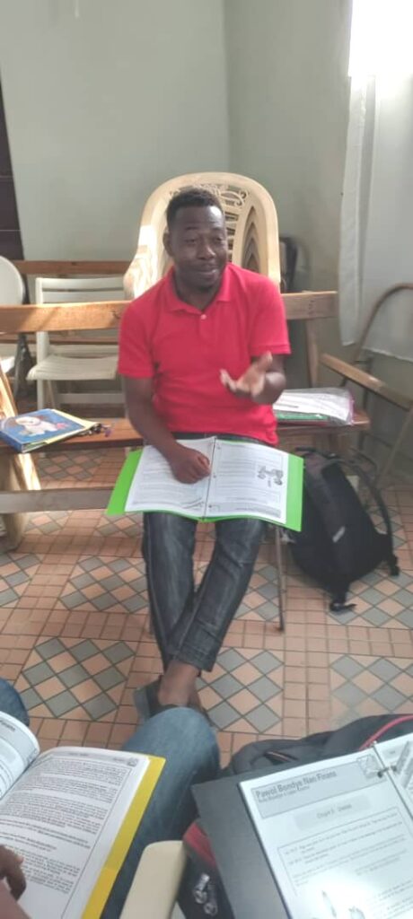 Frantz teaching Seedtime curriculum 